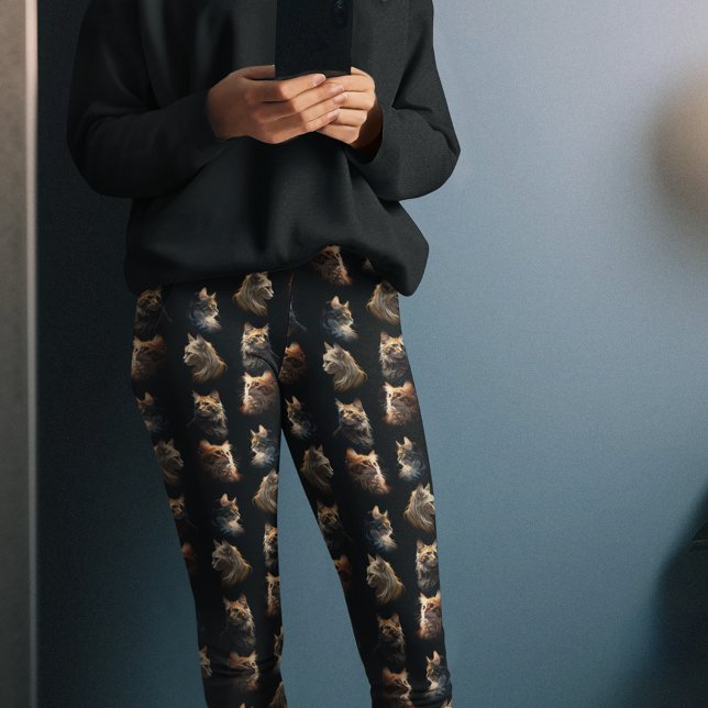 Golden Cats Leggings (Creator Uploaded)
