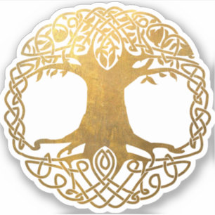 Golden Celtic Tree of Life