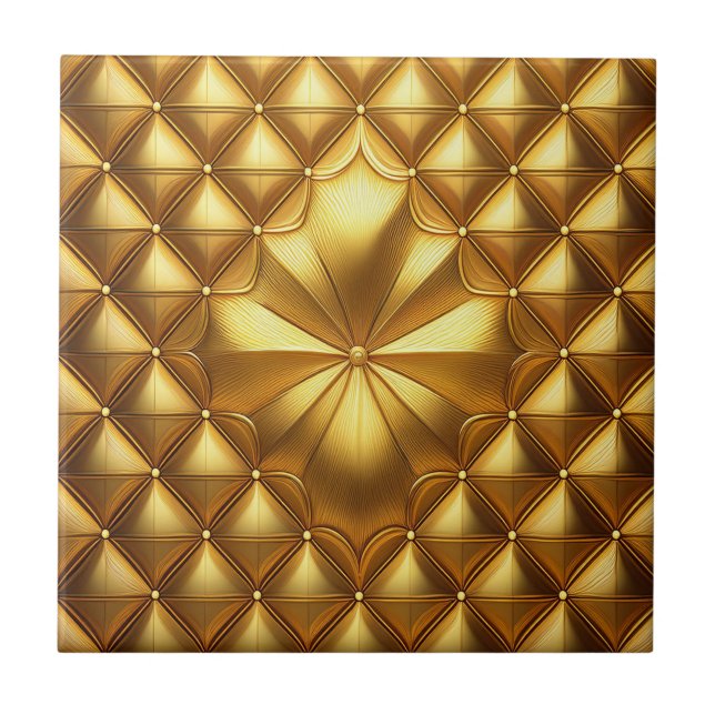 Golden Centre Burst  Tile (Front)