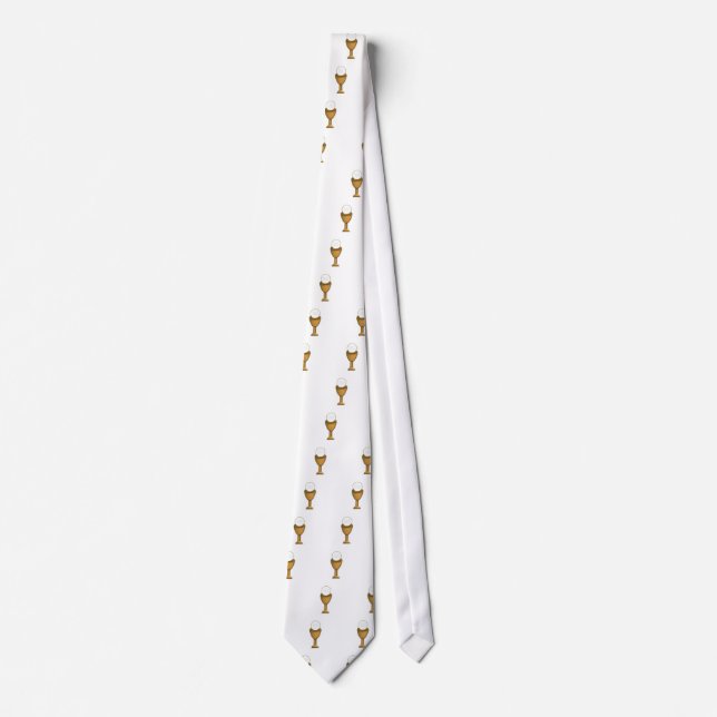 Golden Chalice and Host - Holy Communion Tie (Front)