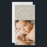 Golden Champagne Arch Frame Hanukkah Photo Holiday Card<br><div class="desc">Elegant faux gold arch frame,  Happy Hanukkah Holiday photo card. Features,  single photo on front and two photo template spaces on back of card with coordinating champagne beige color background.</div>
