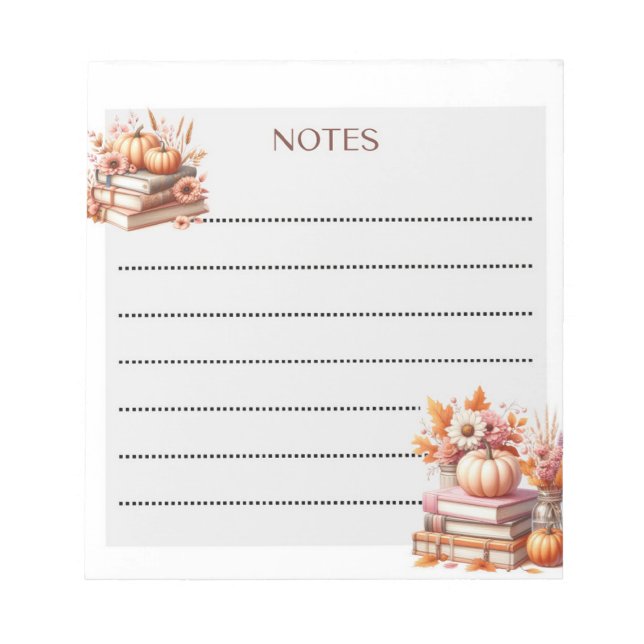 Golden Chapters Fall  Notepad (Front)