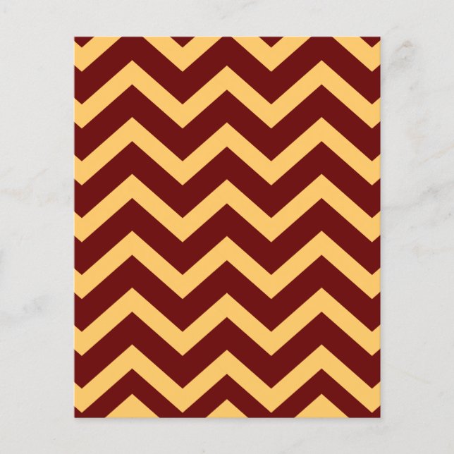 Golden chevron pattern scrapbook paper (Front)