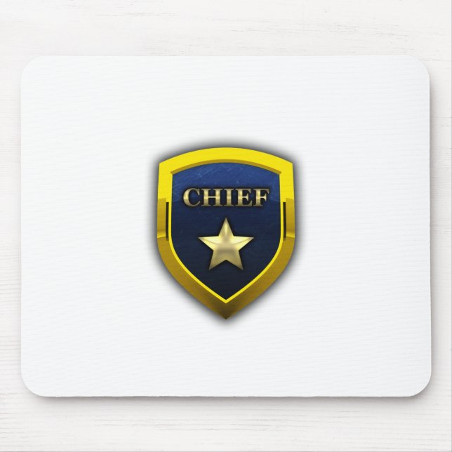 Golden Chief Badge Mouse Pad (Front)