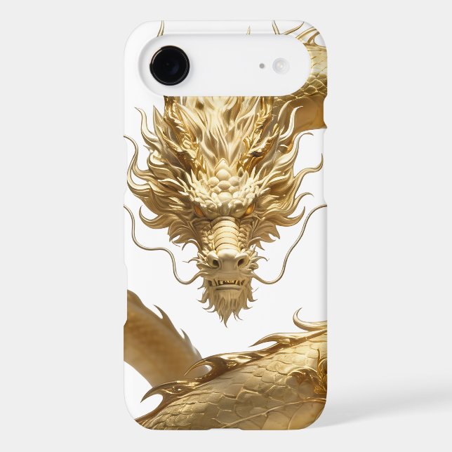 Golden Chinese Dragon Art | Mythical Creature Fant (Back)
