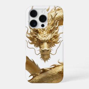 Golden Chinese Dragon Art   Mythical Creature Fant iPhone 16 Pro Case