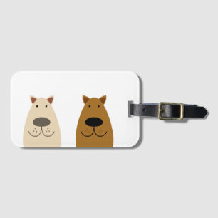 Golden & Chocolate Labrador Retrievers Luggage Tag