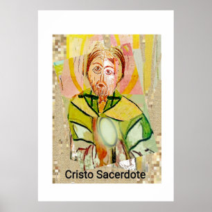 Golden Christ Priest  Poster