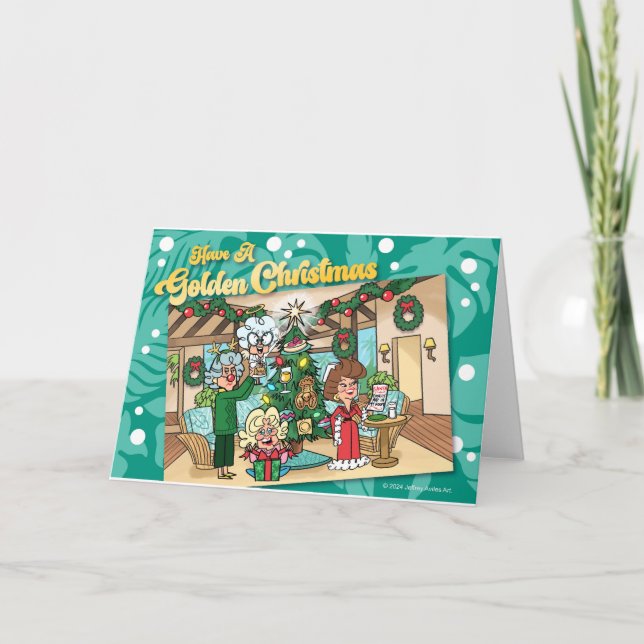 Golden Christmas  Card (Front)