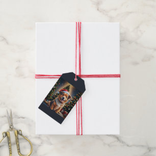 Golden Christmas Gift Tags