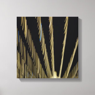 Golden Christmas lights Canvas Print