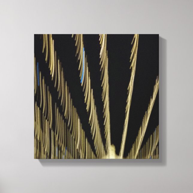 Golden Christmas lights Canvas Print (Front)