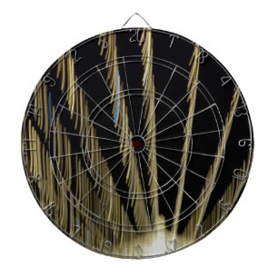 Golden Christmas lights Dartboard
