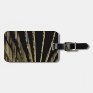 Golden Christmas lights Luggage Tag