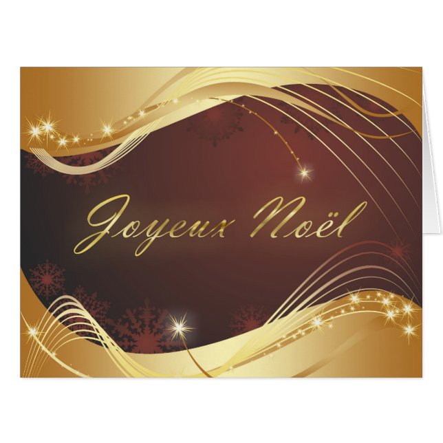 Golden Christmas motive with red background... (Front Horizontal)