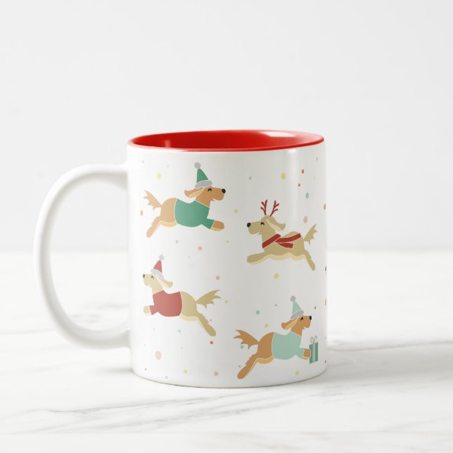 Golden Christmas Mug (Left)