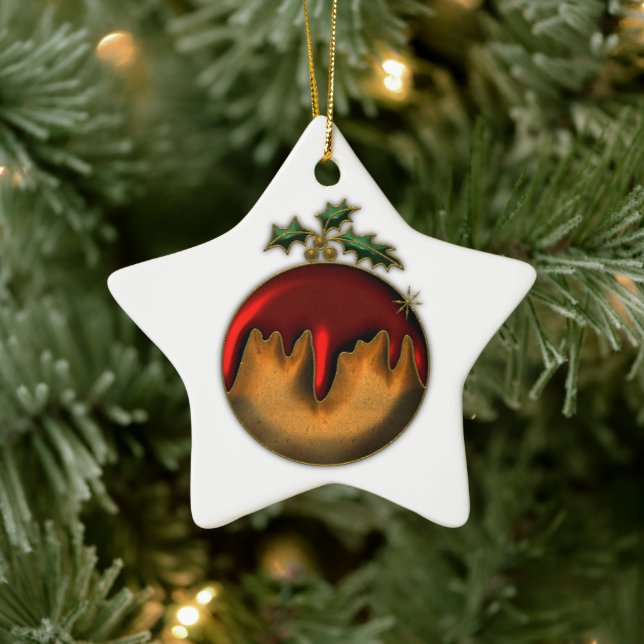 Golden Christmas Plum Pudding Ornament (Tree)