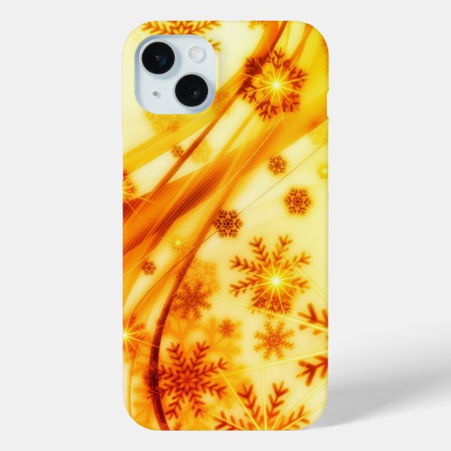 Golden Christmas Snowflakes Case-Mate iPhone Case (Back)