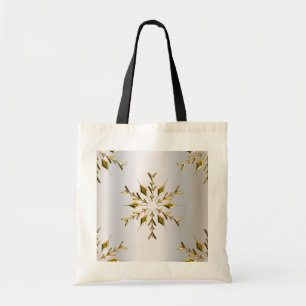 Golden Christmas Stars Tote Bag