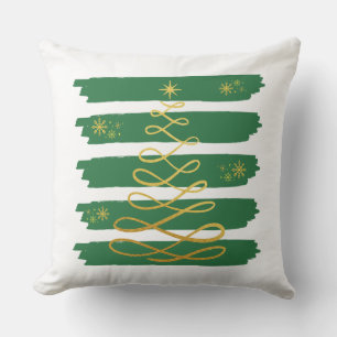 Golden Christmas tree Cushion