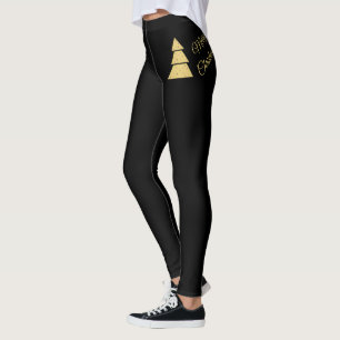Golden Christmas Tree  Leggings