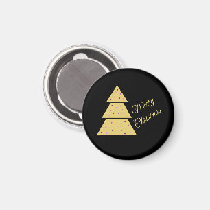 Golden Christmas Tree Magnet