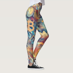 Golden Cipher Elegance Leggings