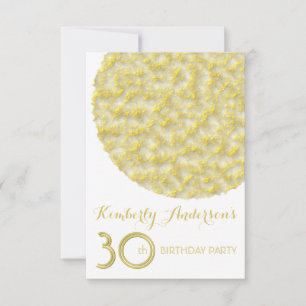 Golden Circle 30th Birthday Party Invitation