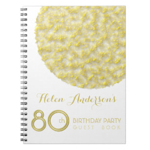 Golden Circle 80th Birthday Party Guest Book