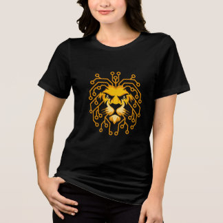 Golden Circuit Lion Women’s T-Shirt Tri-Blend Shirt