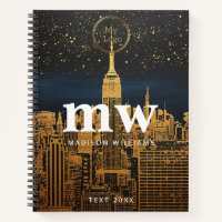 golden city skyline sparkly night time logo