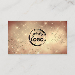 golden cloud your logo on marsala red business card