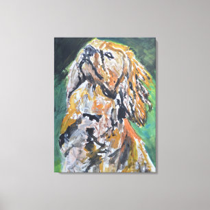 Golden Cocker Spaniel Portrait Canvas Print
