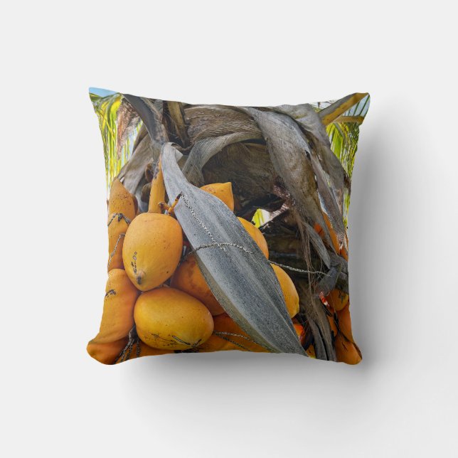 Golden Coconuts Cushion (Front)