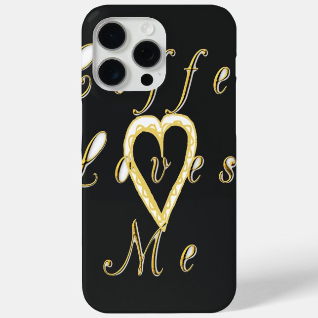 Golden Coffee love me. Case-Mate iPhone Case (Back)