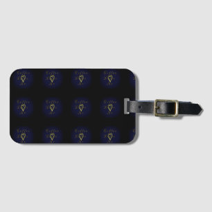 Golden  Coffee Luggage Tag