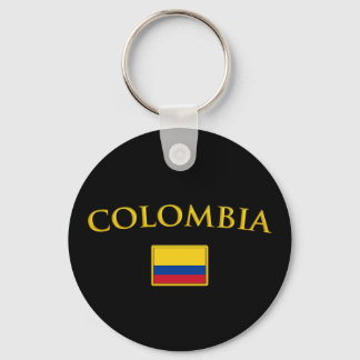Golden Colombia Key Ring