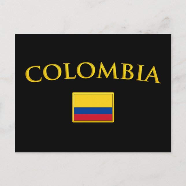 Golden Colombia Postcard (Front)