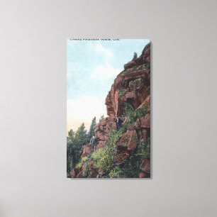 Golden, Colorado - Lookout Mountains View Canvas Print