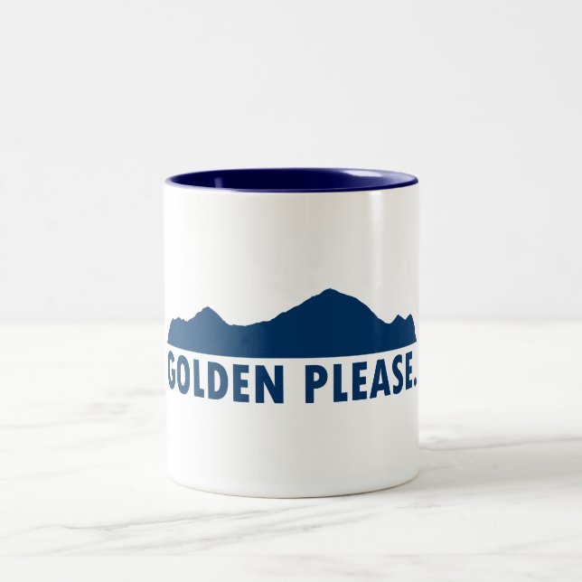 Golden Colorado Please Two-Tone Coffee Mug (Center)