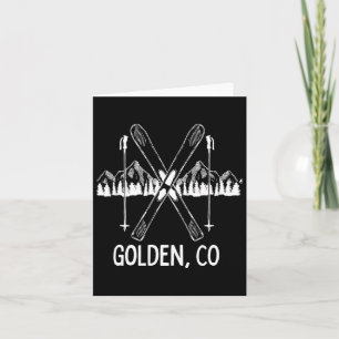 Golden Colorado Rocky Mountains Co Skiing Snowboar Card