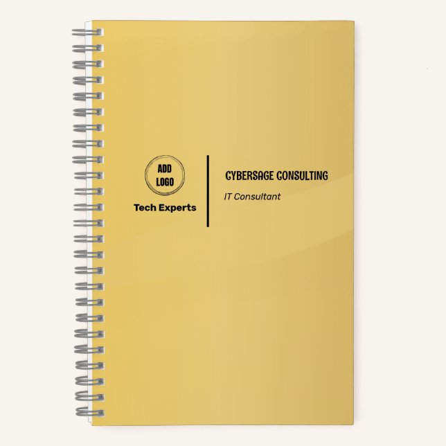Golden Colour Design  Notebook (Front)