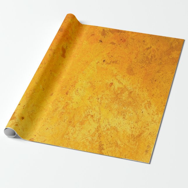 Golden colour of Cement texture backgroundabstract Wrapping Paper (Unrolled)