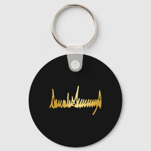 Golden Colour Signature 48th President 4thof July  Key Ring