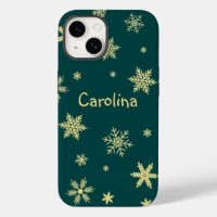 golden colour snowflakes name teal