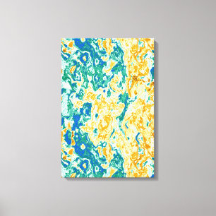 Golden Colours kinetic pattern Canvas Print