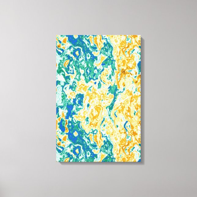 Golden Colours kinetic pattern  Canvas Print (Front)