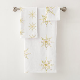 Golden Compass Star Bath Towel Set