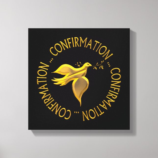 GOLDEN CONFIRMATION & HOLY SPIRIT CANVAS PRINT (Front)