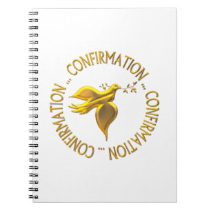 GOLDEN CONFIRMATION & HOLY SPIRIT SPIRAL NOTEBOOK